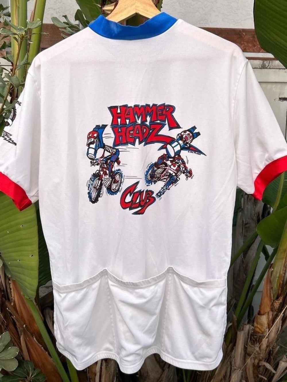 Vintage 1992 Hammer Headz Club Mountain Bike Jersey Mens XL USA Cycling Shirt